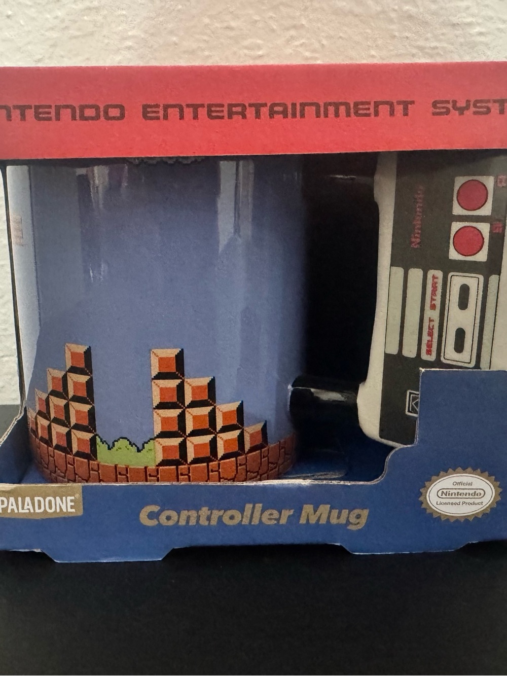 Paladone Nintendo NES Controller Shaped Ceramic Mug – Super Mario Bros. 10 oz
